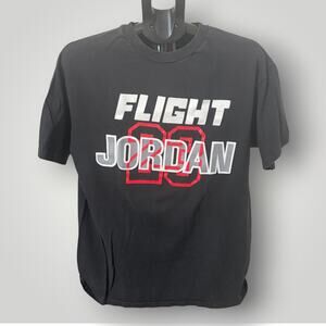 Vintage 90s Michael Jordan Flight 23 T-Shirt Mens XL Single Stitch Black USA